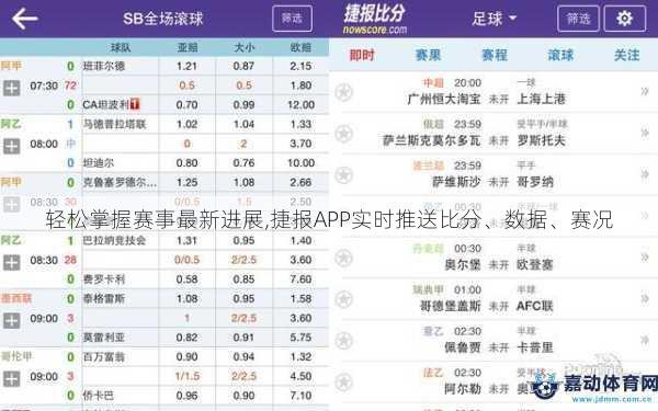 轻松掌握赛事最新进展,捷报APP实时推送 ＊＊＊ 、数据、赛况