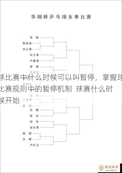 球比赛中什么时候可以叫暂停，掌握球比赛规则中的暂停机制  球赛什么时候开始